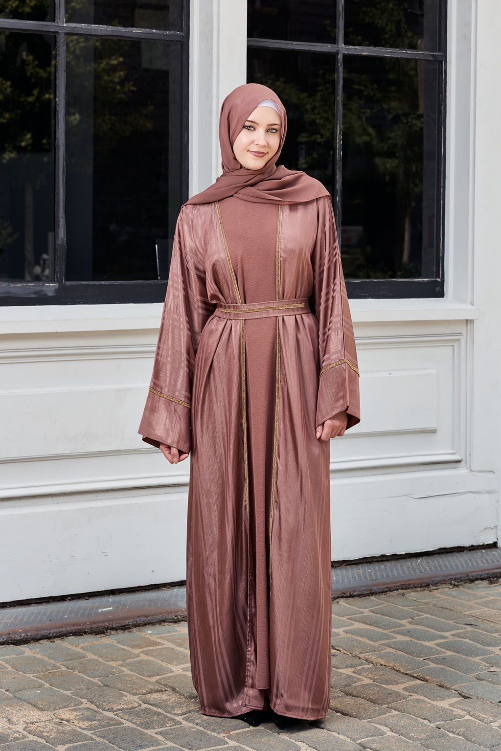 Nadia Stripe Zoom Abaya