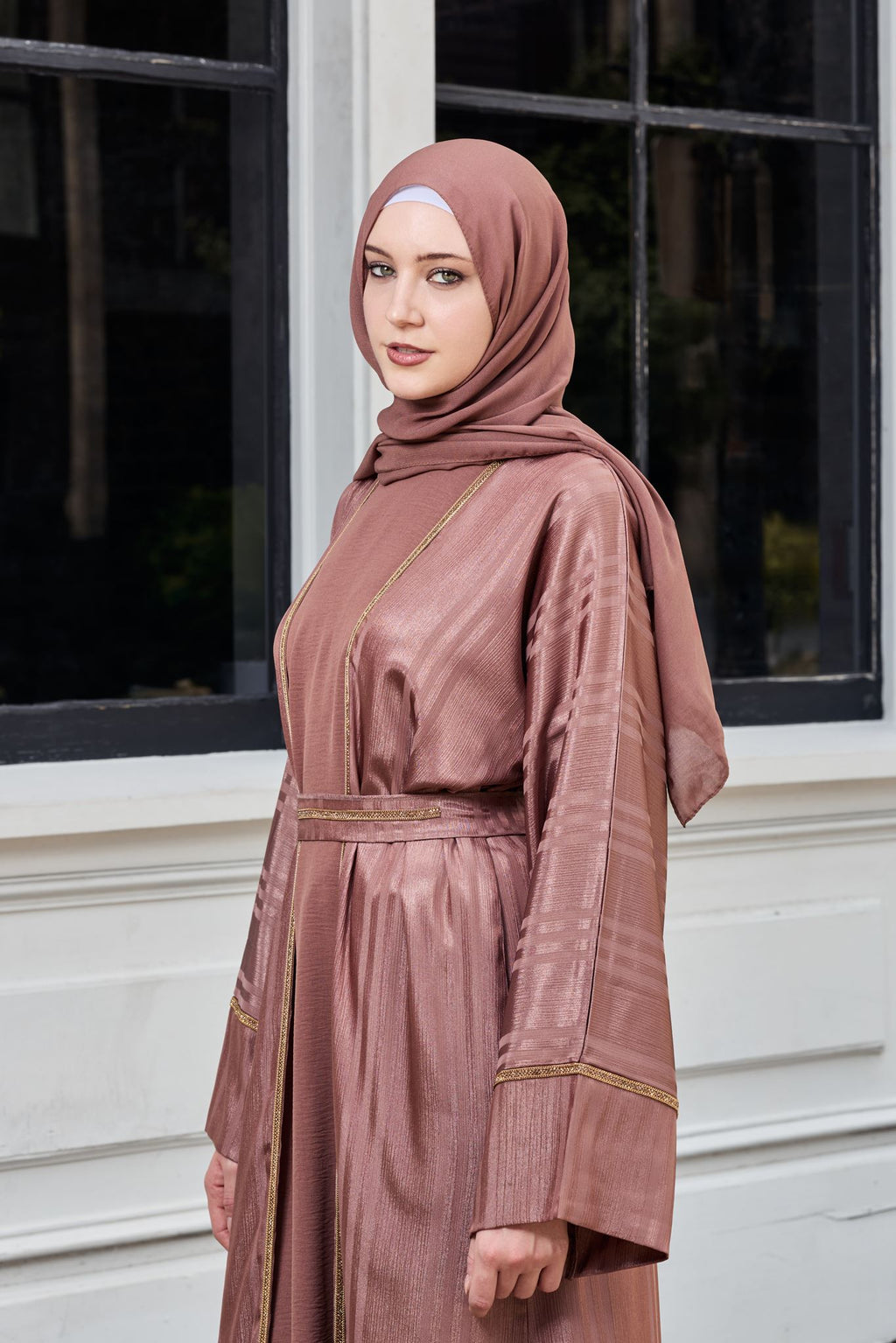 Nadia Stripe Zoom Abaya