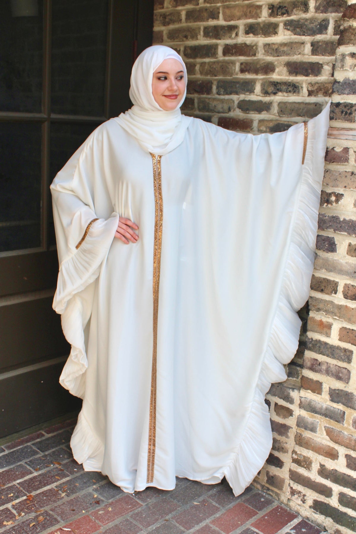 Butterfly Ruffle Abaya