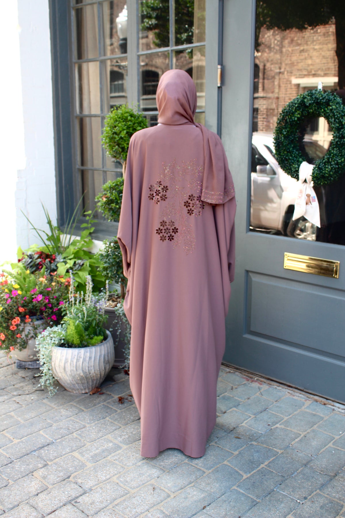 Light Purple Butterfly Abaya