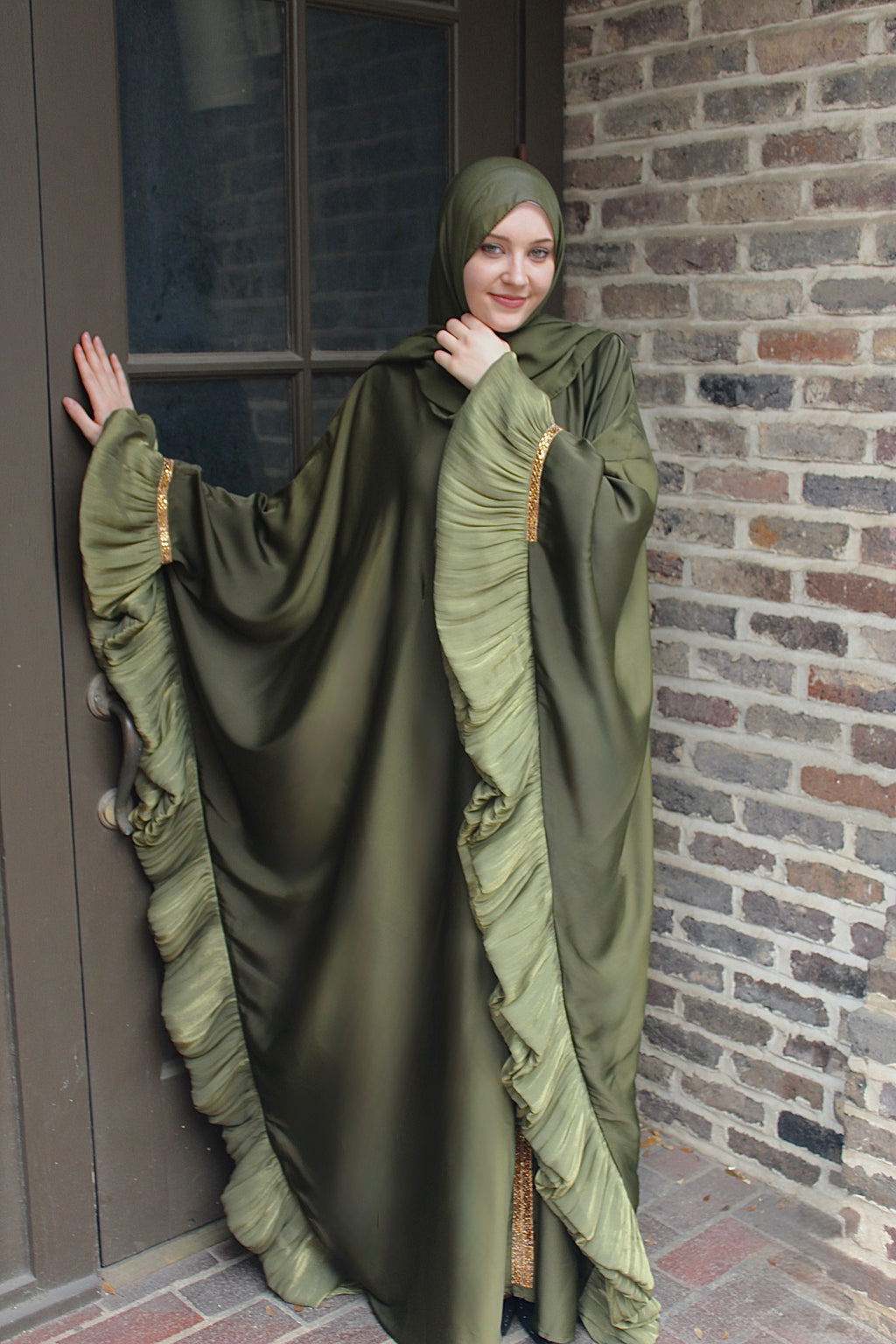 Butterfly Ruffle Abaya