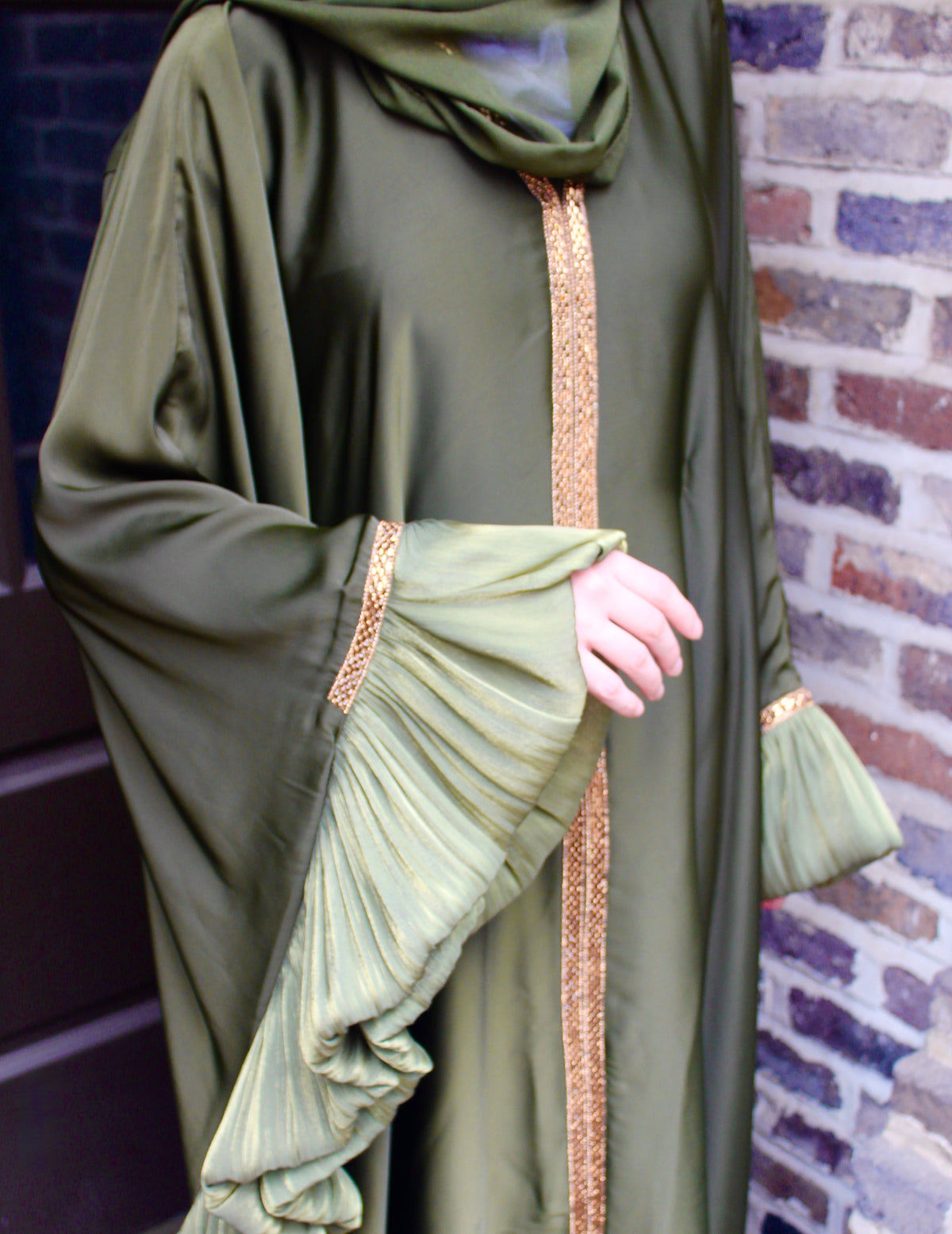 Butterfly Ruffle Abaya