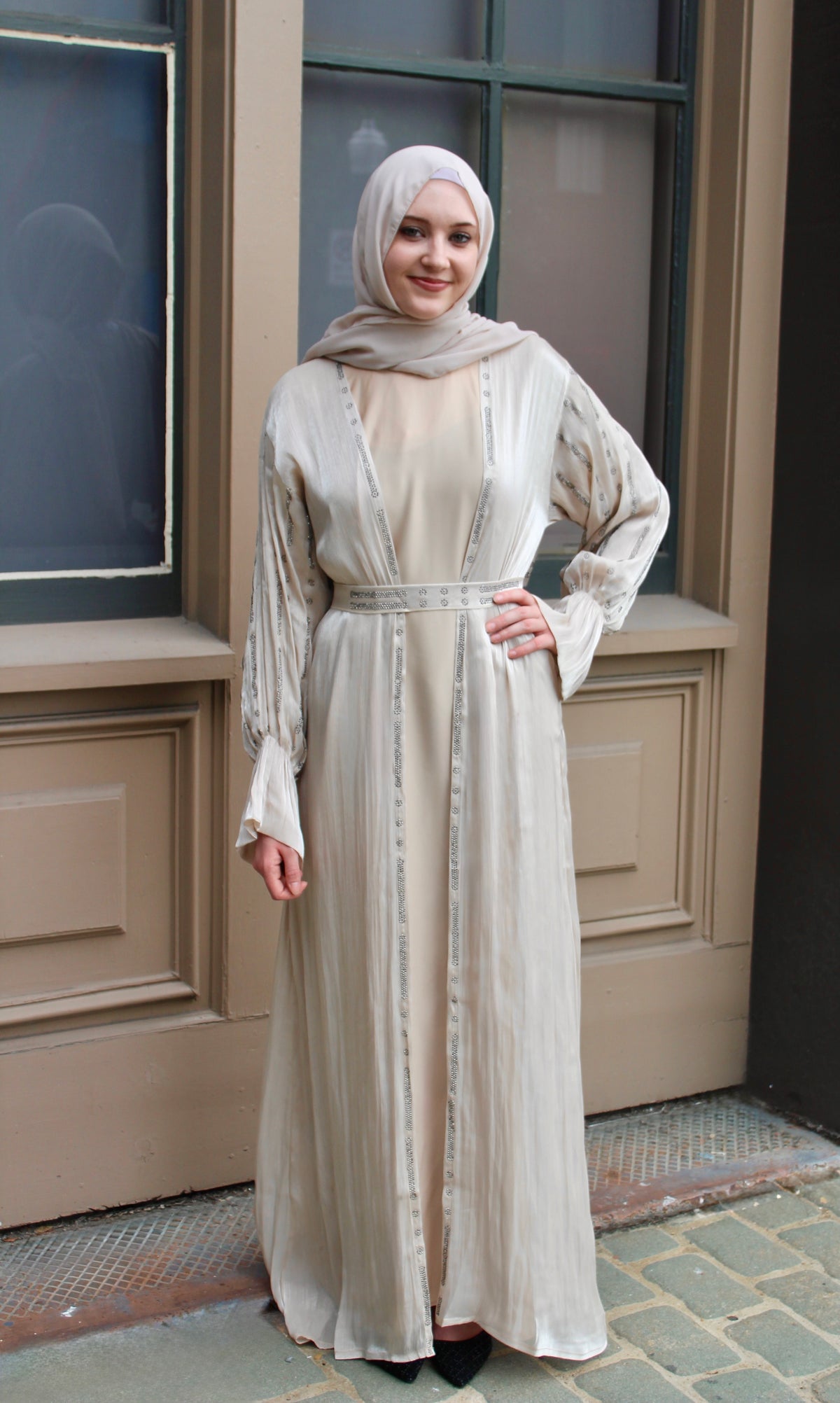 Light Beige Abaya