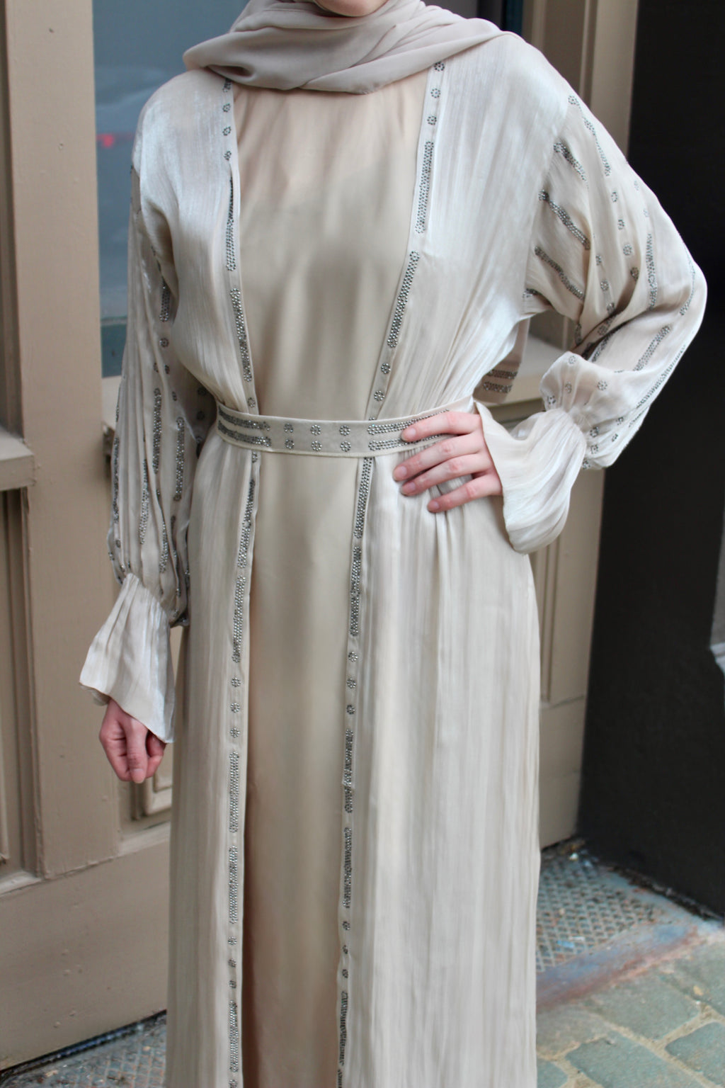 Light Beige Abaya