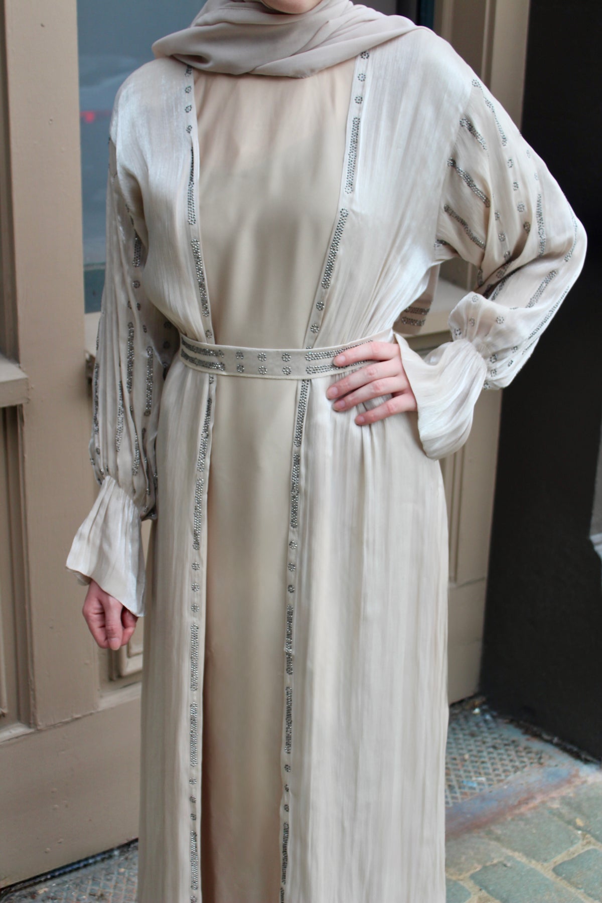 Light Beige Abaya