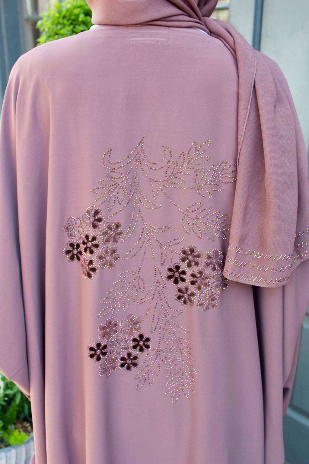 Light Purple Butterfly Abaya