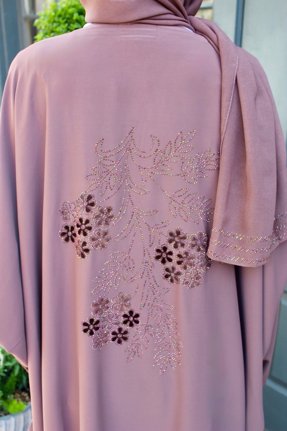 Light Purple Butterfly Abaya
